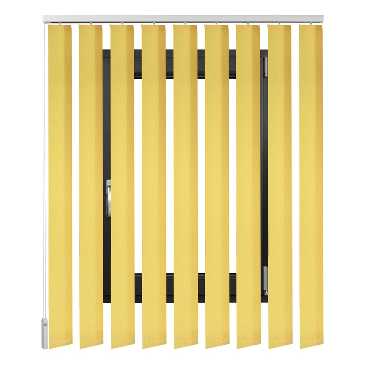 Jaluzele Verticale Textile, Sandra, Galben Intens, L 185 cm X H 100 cm, MC&A