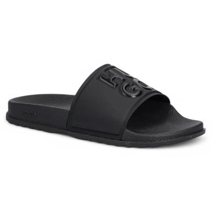 Пантофи HUGO, модел Match_it_sild2_pvclg, черни, полиестер