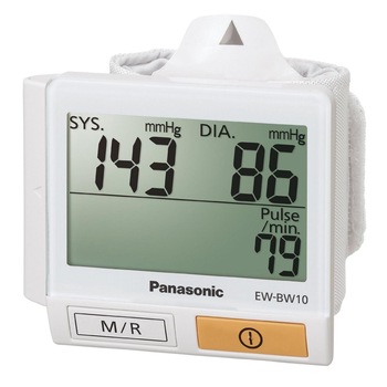 Tensiometru Panasonic EW-BW10W800 de incheietura cu ecran mare Tensiometru Panasonic EW-BW10W800 de incheietura cu ecran mare