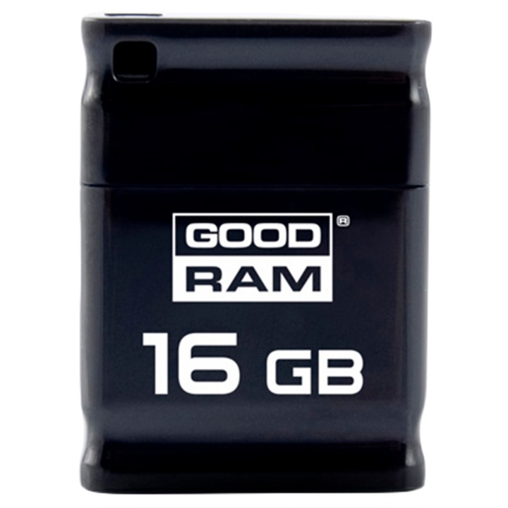 USB памет GoodRam Piccolo, 16GB, USB 2.0, Черна