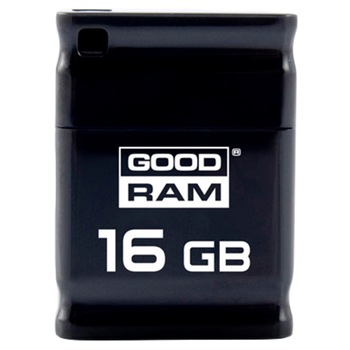 Memorie USB GoodRam Piccolo, 16GB, USB 2.0, Negru Memorie USB GoodRam Piccolo, 16GB, USB 2.0, Negru