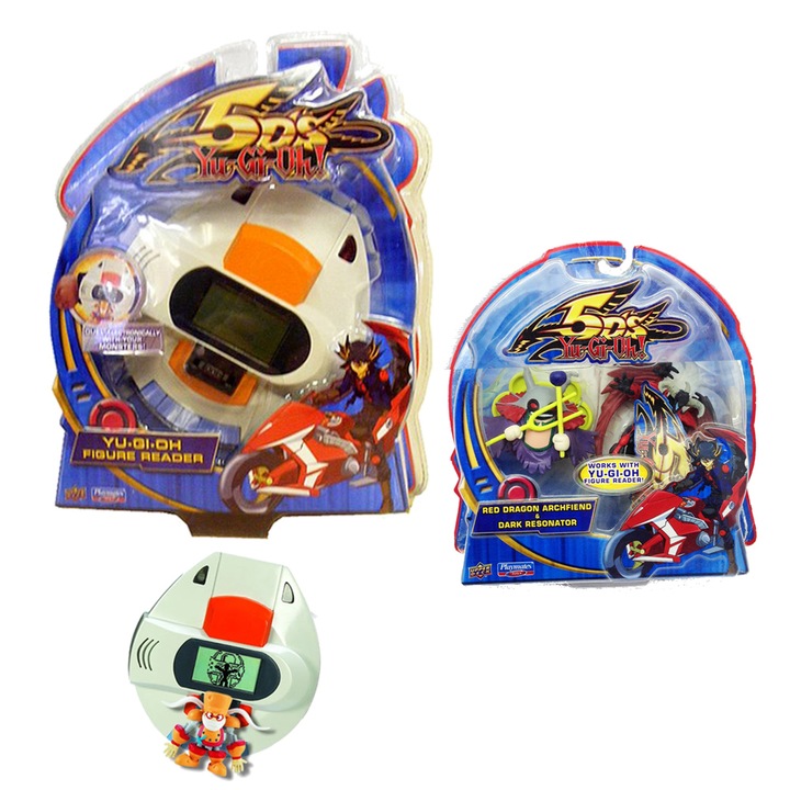 YU-GI-OH! Figure Reader figura olvasó 2 YU-GI-OH figurával - Red Dragon & Dark Resonator. (21419+21416-2)