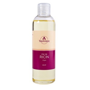 Ulei de ricin virgin presat la rece pentru par Trio Verde, 200ml Ulei de ricin virgin presat la rece pentru par Trio Verde, 200ml