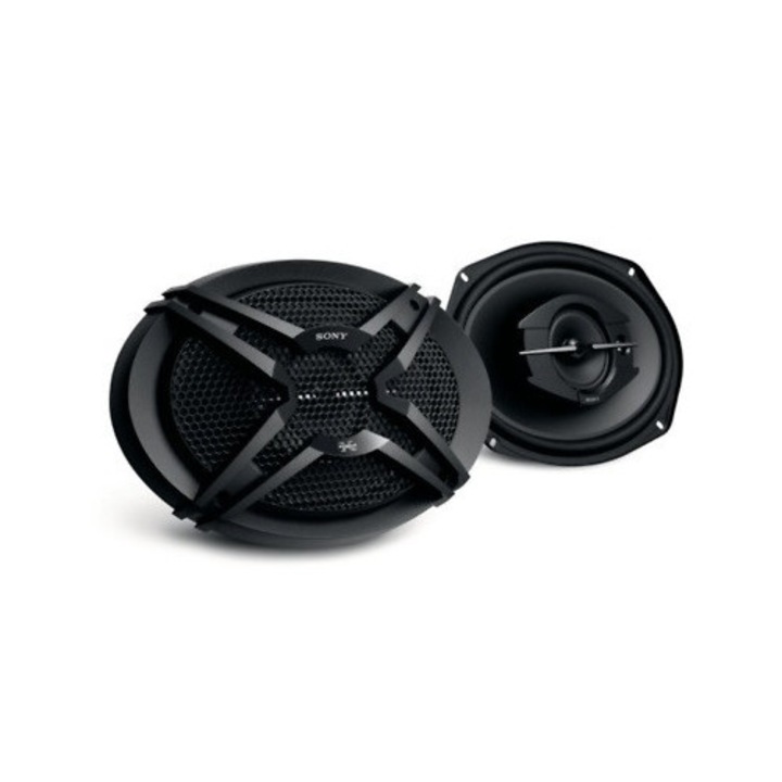 Boxe auto Sony XS-GTF6939, 3 cai, bas profund, 6x9", set 2 bucati, 420W, 60W RMS