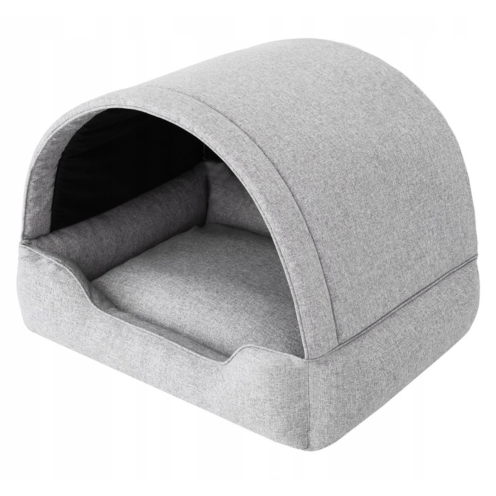 Легло за кучета, Doggy, 58x82x55см, сиво, за малки кучета