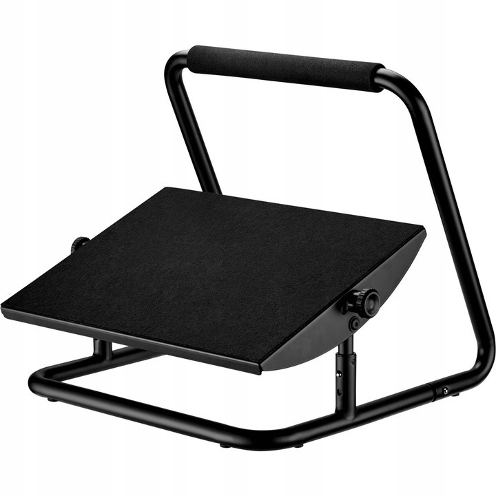 Ergonomikus lábtartó, Mozos FS2, állítható, csúszásgátló, fekete, 441x398x378mm