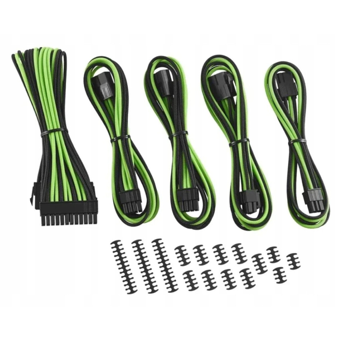 Cabluri Cross Set de cabluri, CableMod, negru-verde - eMAG.ro