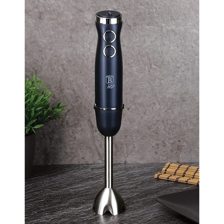 Ръчен пасатор Berlinger Haus, 500W, 2 скорости, тъмносин