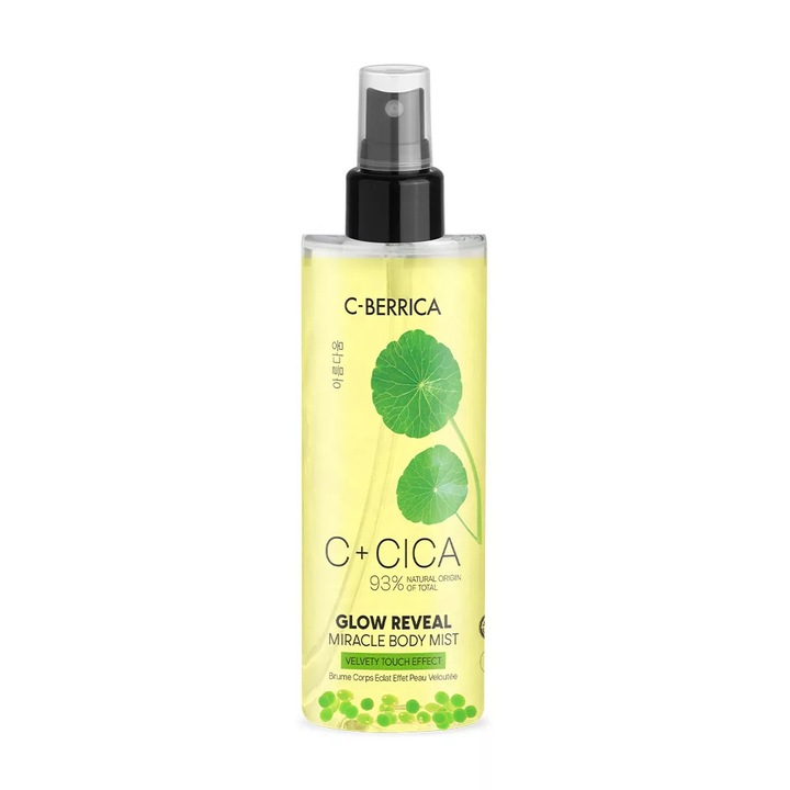 Spray de corp Natura Siberica, CICA C-BERRICA Glow Reveal MIRACLE Velvety touch effect, 200 ml