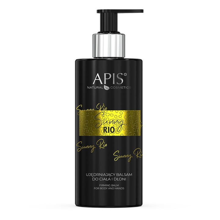 Balsam hidratant pentru corp APIS Sunny Rio pentru fermitate cu note cremoase de nuca, vanilie si caramel sarat, 300 ml, 300 ml