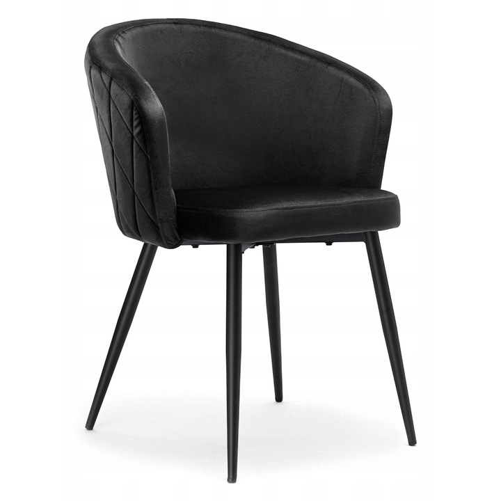 Стол Hampton Velvet, черен, eHokery