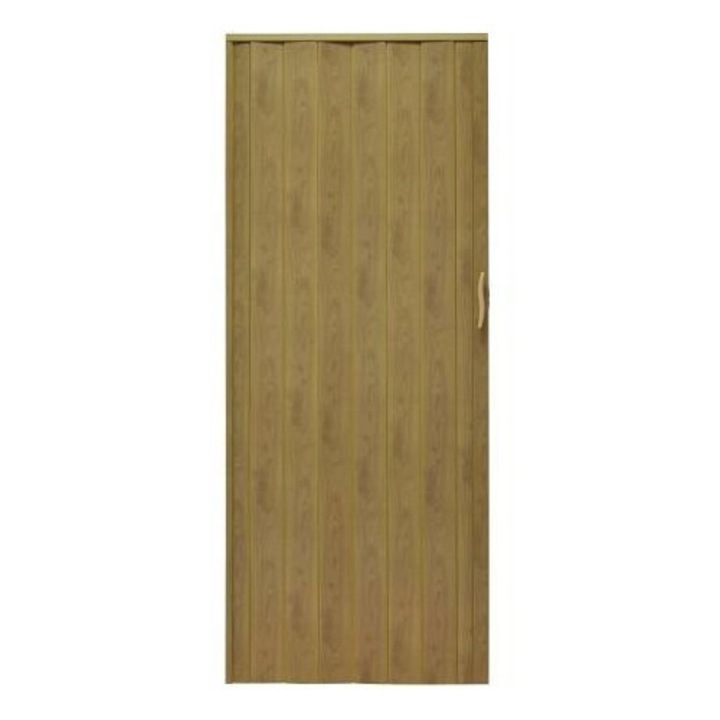 Usi interior, Gockowiak, Drzwi harmonijkowe 001P, 80 cm, jasny dab mat