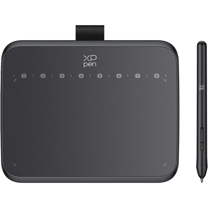 Tableta grafica XP-PEN Deco 640, 7.41x5.90", 5080LPI, Tilt, USB Type-C, 16384 niveluri presiune, include 10 varfuri de rezerva, 220RPS