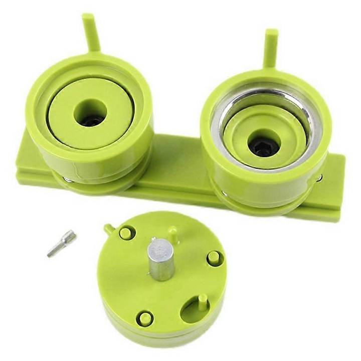 Matrita DIY pentru fabricarea de nasturi cu pin, 32mm, verde