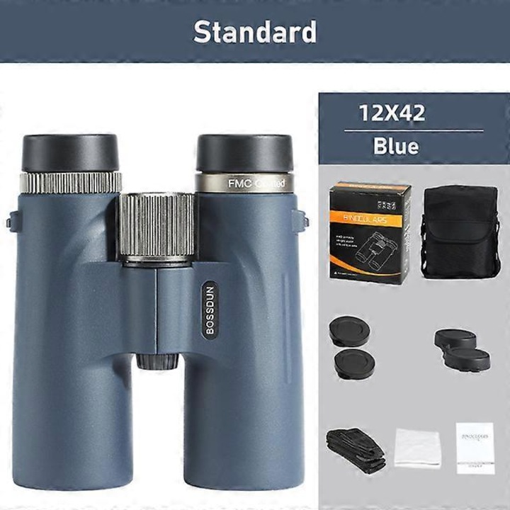 Binoclu 12x42, prisme Bak4, impermeabil, albastru