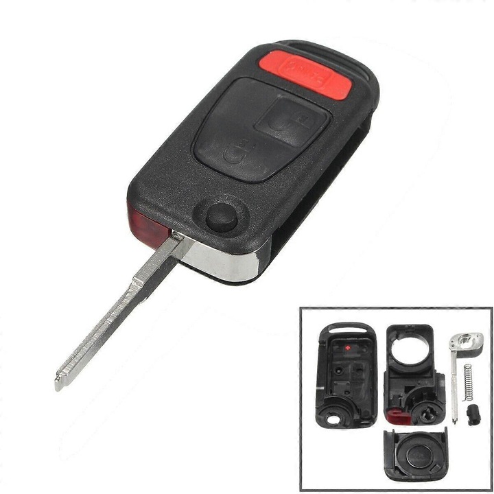 Комплект от 2 кутии за дистанционно управление за Chrysler Crossfire 2004-2008, Mercedes-Benz SLK230/SLK320/SLK32 AMG 1998-2004, черни