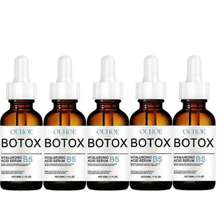 Ser hidratant cu acid hialuronic B5, 30ml, set 5 bucati, textura usoara, imbunatateste aspectul pielii