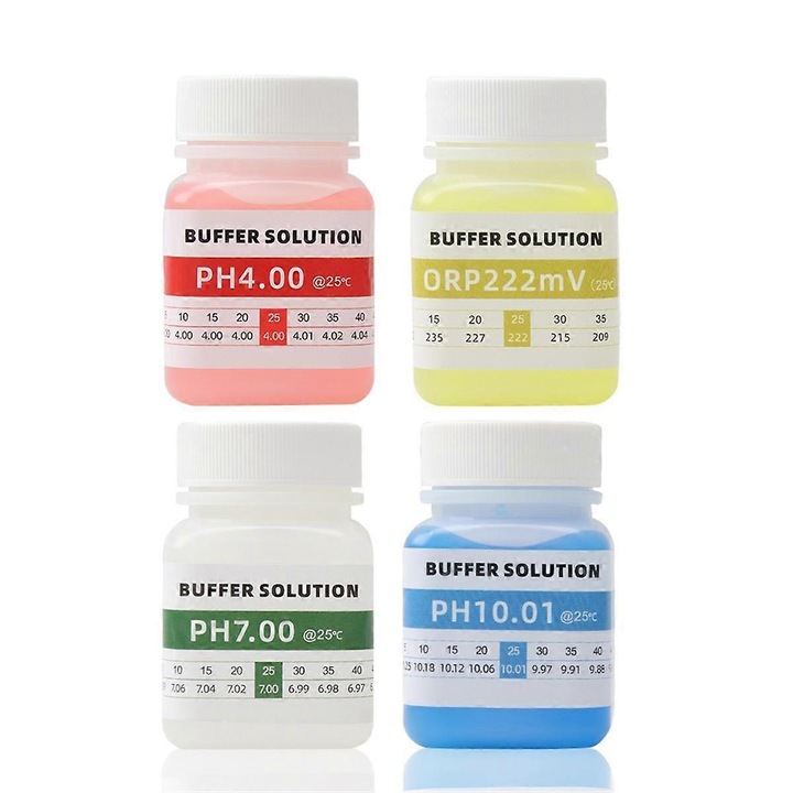 Set de solutii de calibrare pH si ORP, 1 set, plastic, multicolor