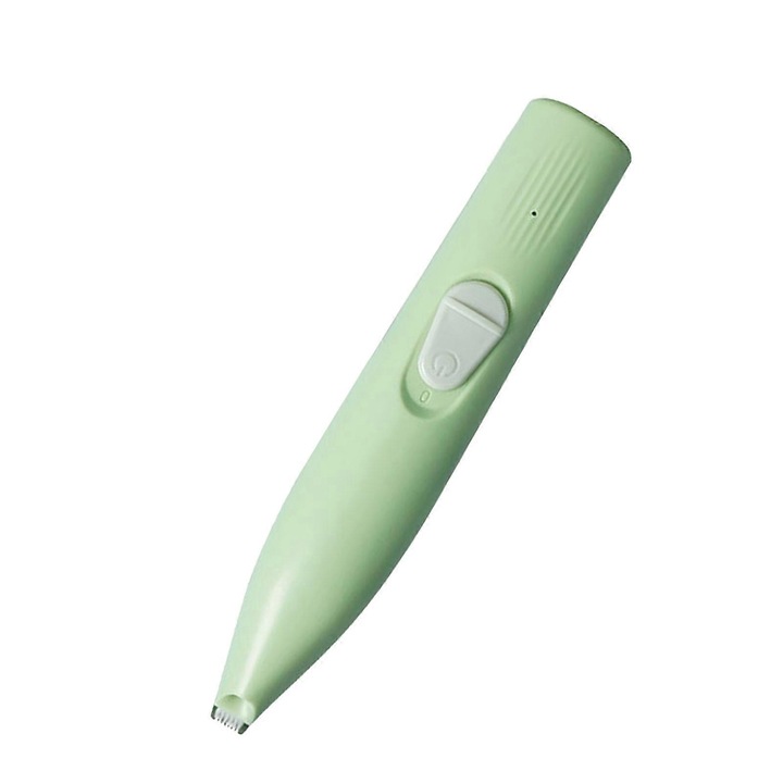Taietor de par pentru animale de companie, cu LED, design multifunctional, verde, cu acumulator reincarcabil