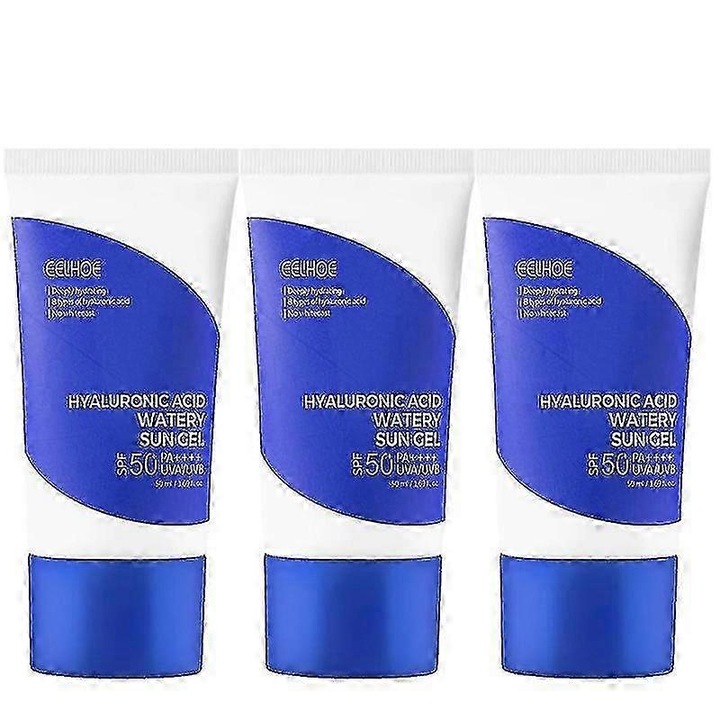 Gel de protectie solara hialuronic, 50ml, set de 1-5 bucati, SPF50+