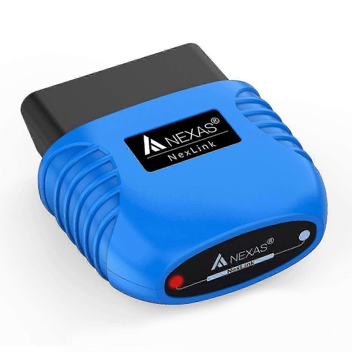 Scanner diagnostic OBD II Bluetooth 5.0, functii complete, albastru, 1 set