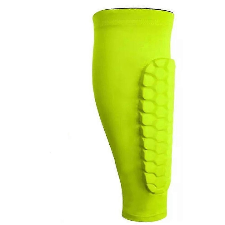 Set 2 Aparatori de tibie, verde, nylon/poliester, pentru copii si tineri 12-18 ani, S