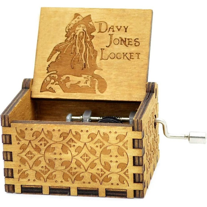 Davy Jones zenedoboz, 6.5x5x3.8cm