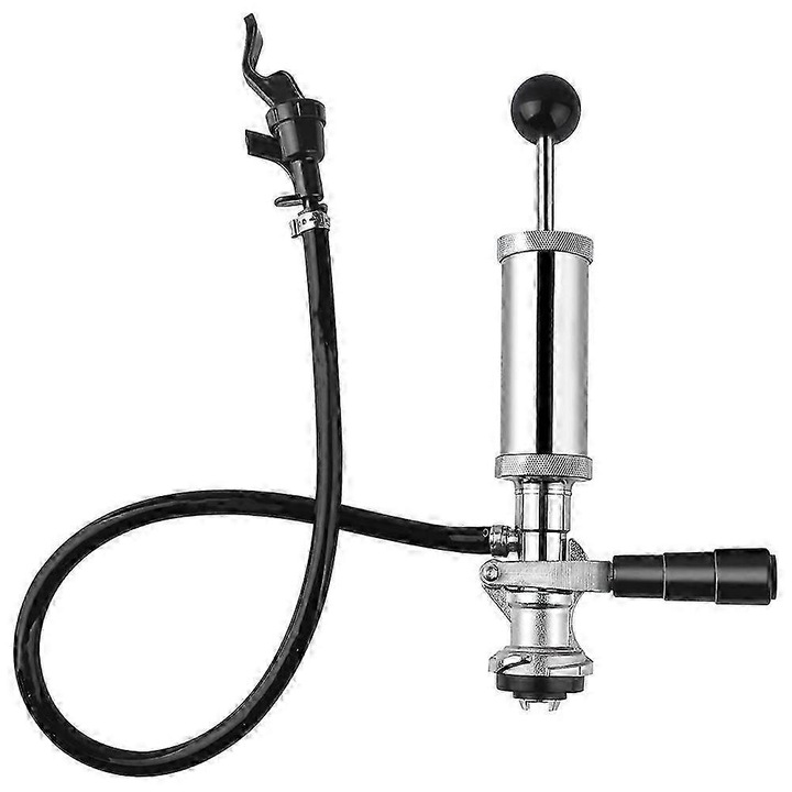 Pompa de bere 4 inch, sistem D, fara scurgeri, metal, pentru butoaie mici