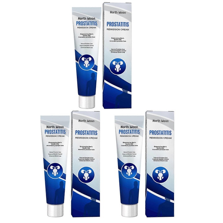 Крем за грижа за простатата, 3 броя, натурални съставки, подпомага здравето на простатата, 20гр