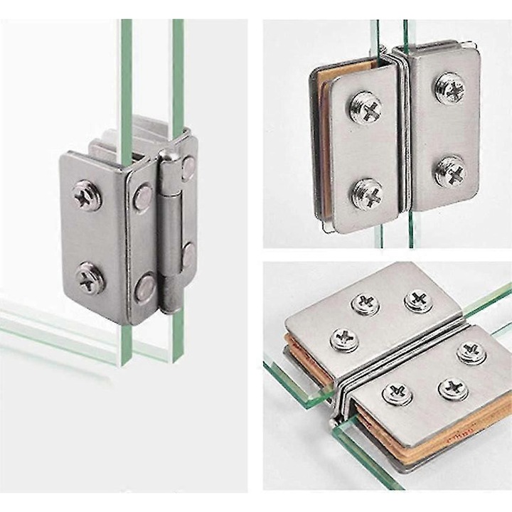 Set 2 Balamale din Otel Inoxidabil pentru Usi din Sticla, 270, 8-10mm