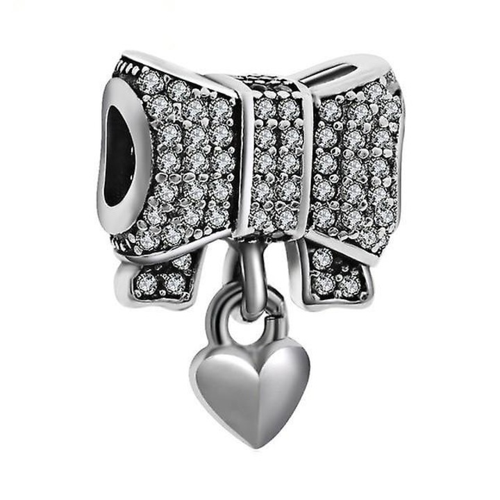 Accesoriu bratara, model funda, din argint 925, zircon, 1x5cm