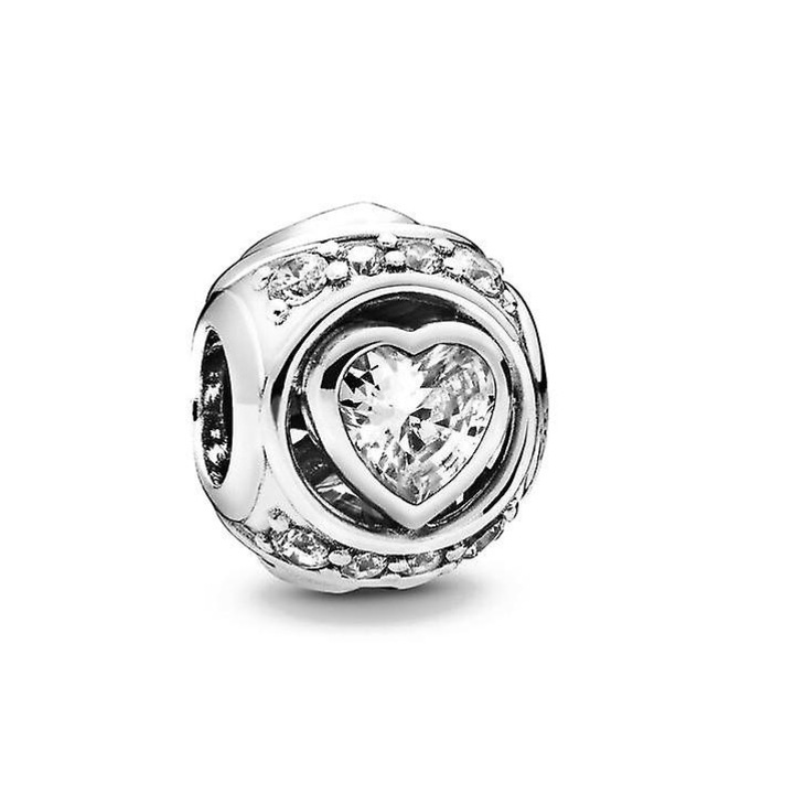 Accesoriu bratara, model Love Forever, din argint 925, zircon, 1x5cm