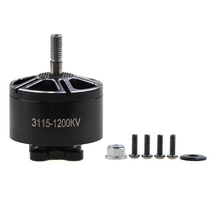 FPV мотор 3115, 1200KV, черен, съвместим с 6S батерии
