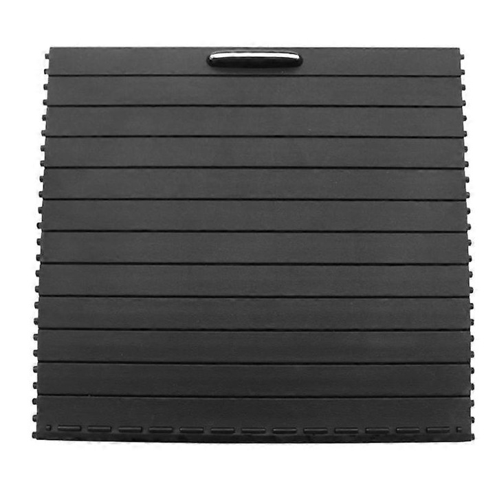 Капак за централна конзола, Мерцедес Бенц, ролетка за поставка за чаша, черен, 220x195x20мм