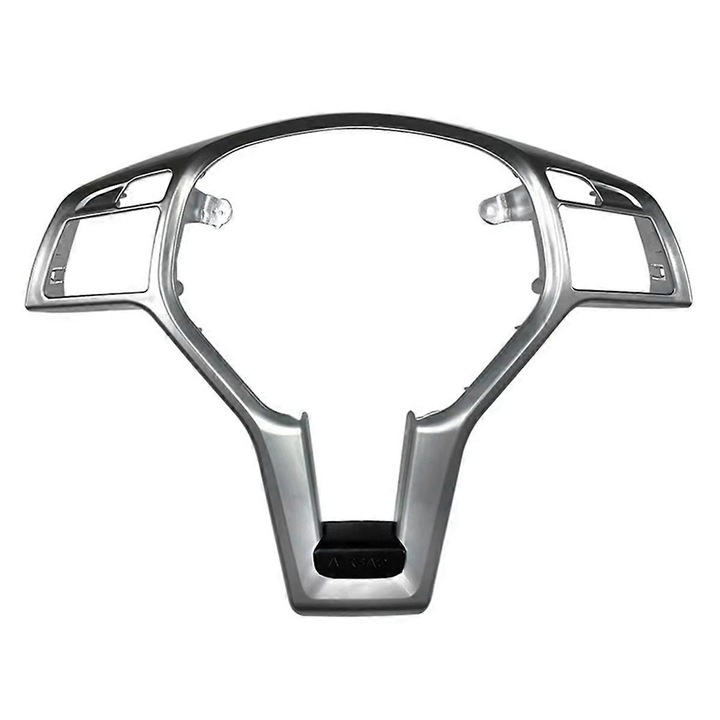 Капак за волан, сребрист+черен, пластмасов, за Mercedes-Benz AMG ACE GLA CLA CLS-Class W176 W204 W212 X156