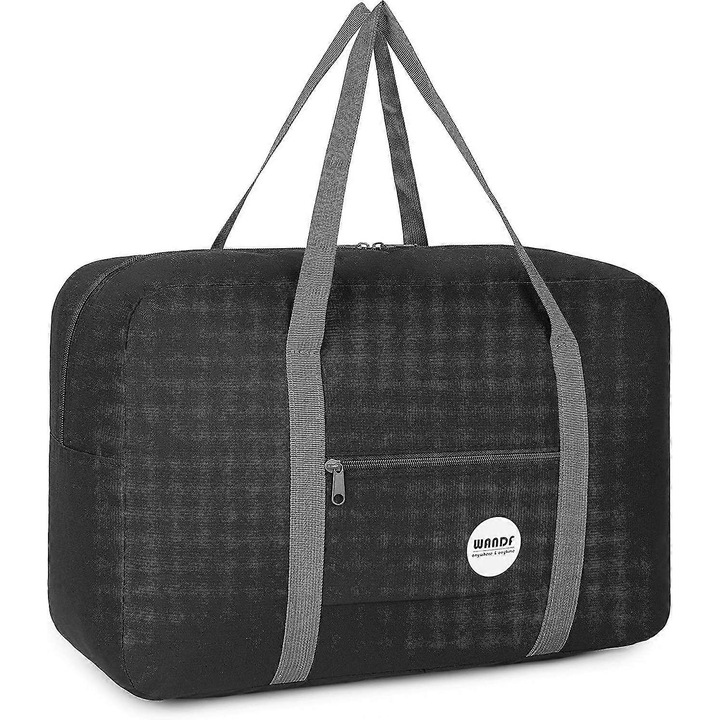 Utazótáska, 45x32x16cm, 25L, vízálló, cipzáras zsebbel, utazókészlet