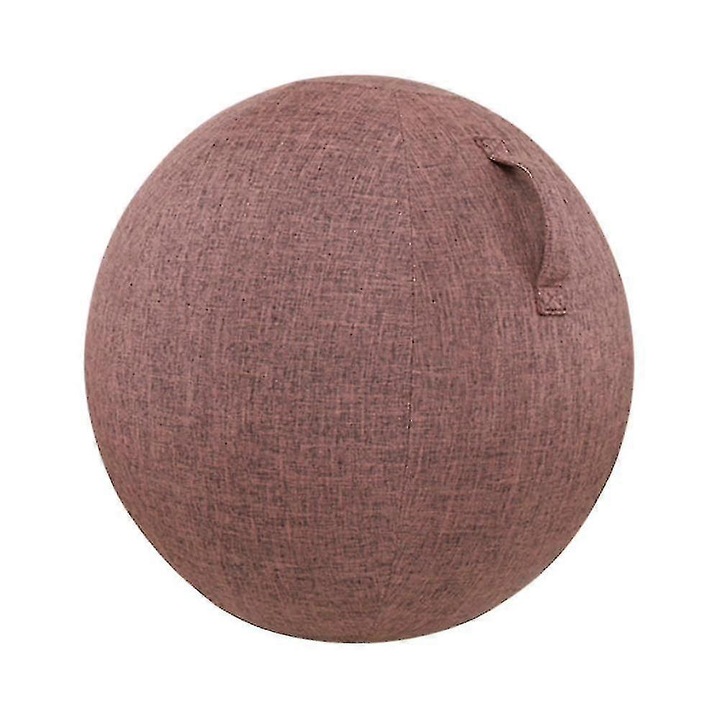 Husa de protectie pentru minge, 55cm/65cm/75cm, bumbac si in, maro