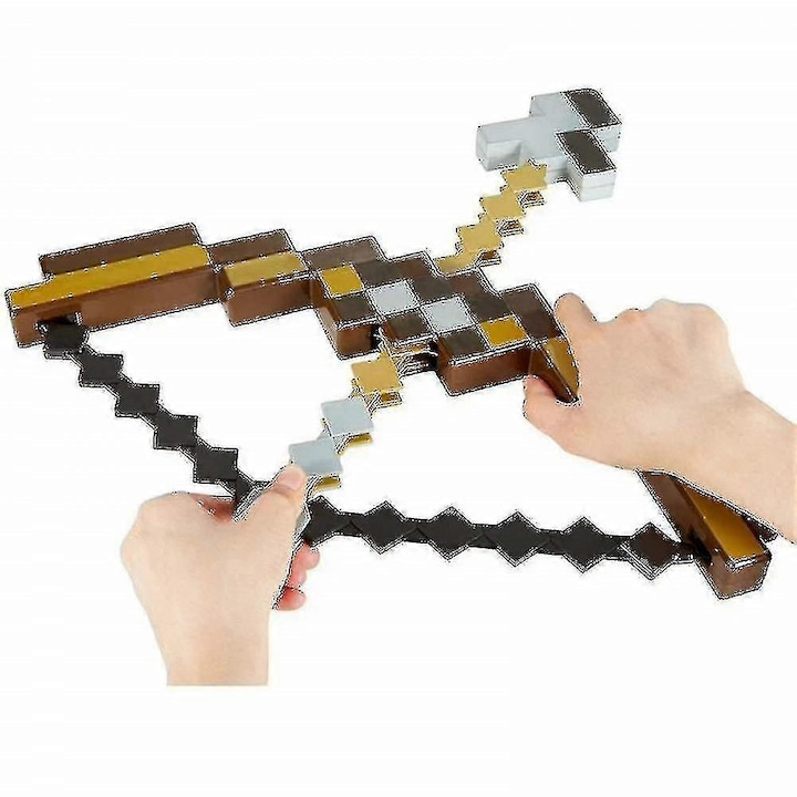 Set arc si sageti Minecraft, jucarie cu sunete, 6 ani+