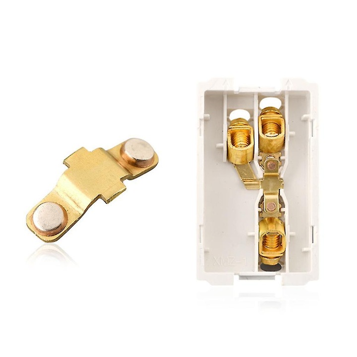 Стенен контакт с бутон, 2 USB порта, 13A, бял, 8.6x14.6см