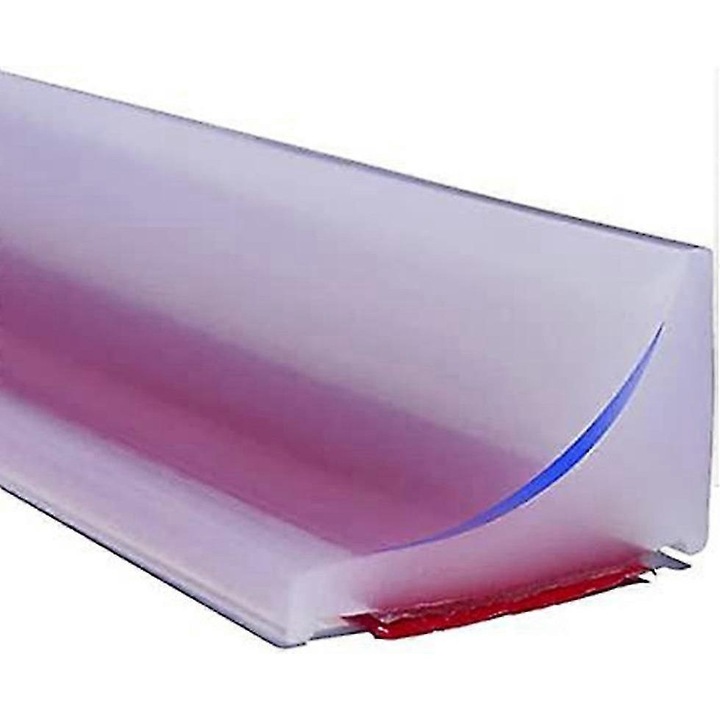 Bara de protectie pentru dus din silicon, 2m, impermeabila, usor de instalat, transparent