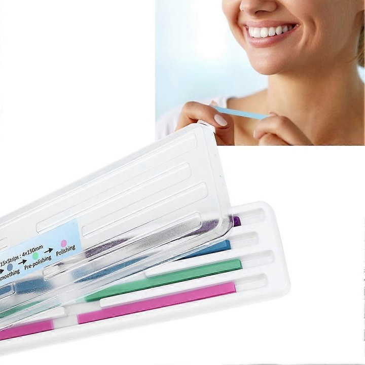 Set benzi de slefuit dentare, 60 buc, efect de lustruire, multicolor, rezistente