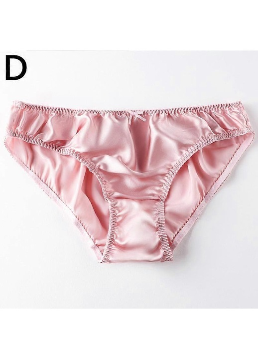 Дамски бикини, едноцветни, розови, полиестер, памук