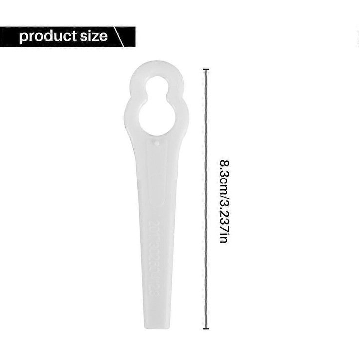 Пакет от 24 консуматива за тример Bosch ART23, 83x12x7 мм, бели