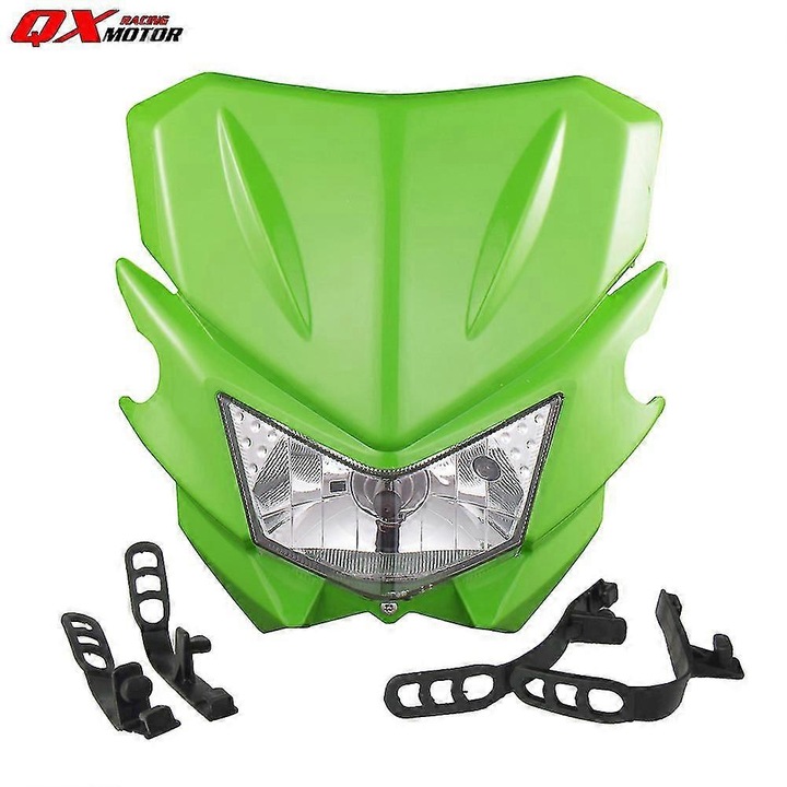 Far motocicleta Qx H4 12V 35W, pentru Kawasaki Klx 125 150 230 250 300 450r Crf Wrf Mx Enduro