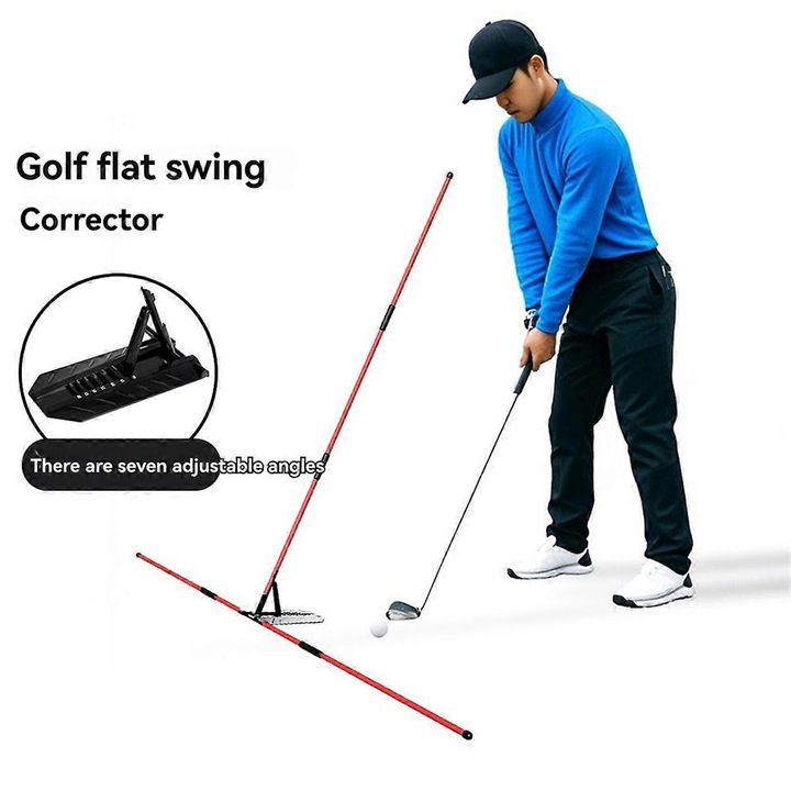 Golf swing edző korrektor, piros-fekete, 1 db