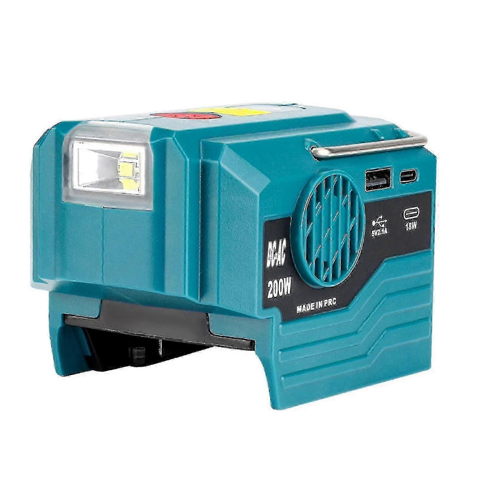 220 W accuomvormer compatibel met Makita 18 V accu, DC 18 V naar AC 220