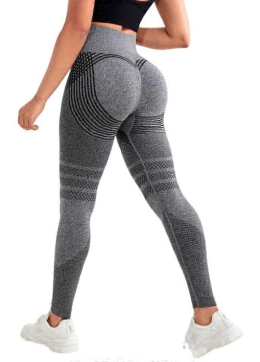 Kompressziós leggings, magas derék, cellulitisz elleni, szürke, 2XL INTL