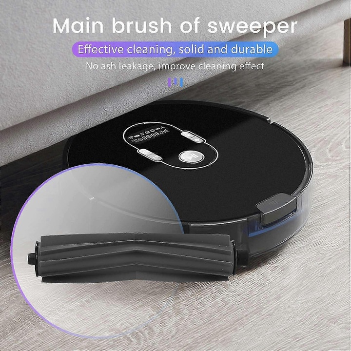 Set accesorii de inlocuire pentru aspiratoare robot, 16.3cm, 1 perie principala, 4 filtre, 6 perii laterale, plastic