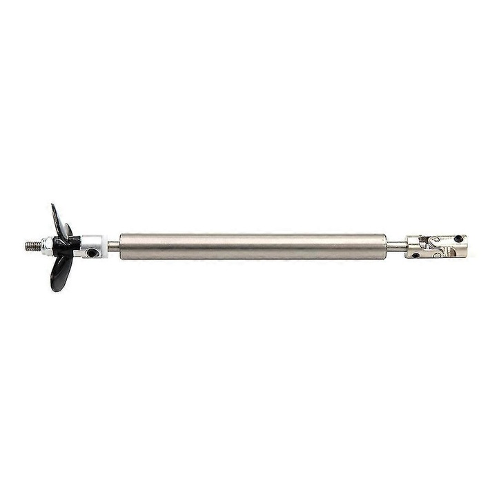 Kit 3 axe de 4mm pentru barci RC, 3 elice, cu cardan si manson din inox, lungime ax 25cm, lungime manson 20cm