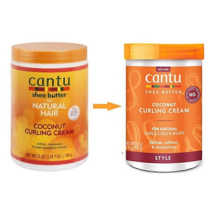 Крем за къдрици Cantu Coconut Curling Cream 25oz, без сулфати, без парабени, научна, научна